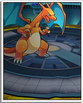 Charizard in a battle arena